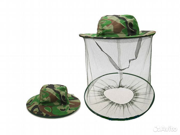 Шляпа с защитой от насекомых (москитная сетка)