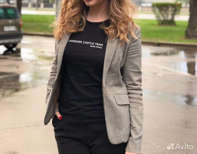 Шерстяной пиджак Massimo dutti р38