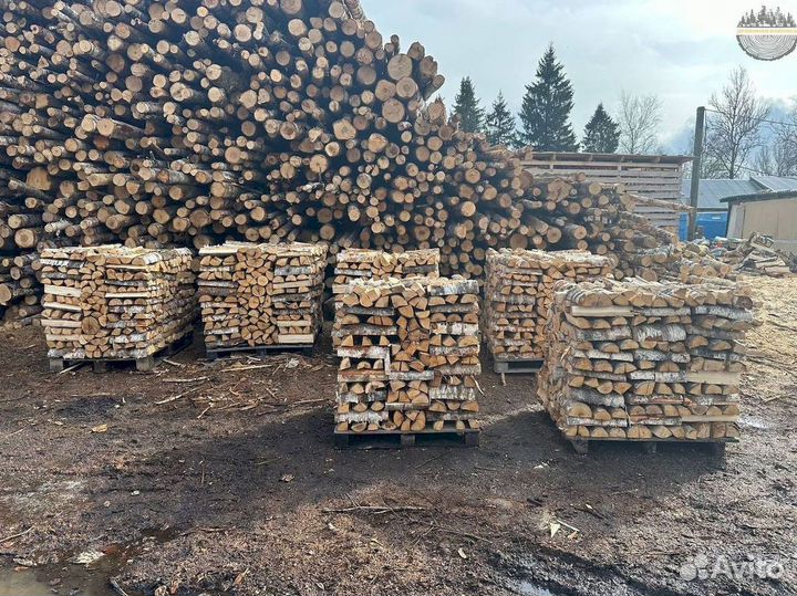 Дрова колотые в навал
