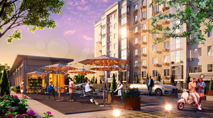 1-к. квартира, 55,3 м², 2/8 эт.