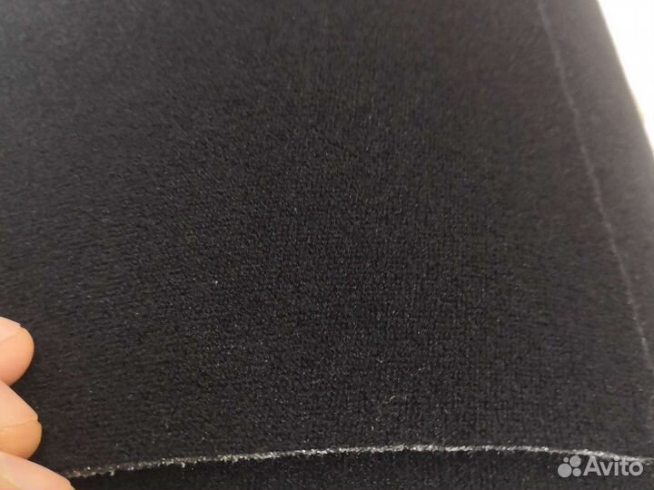Автомобильная потолочная ткань велюр черный