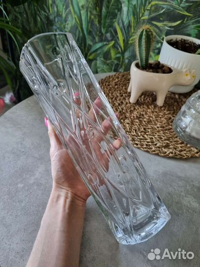 Ваза bohemia хрусталь
