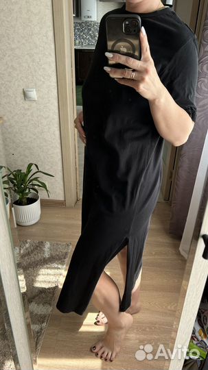 Платье трикотажное женское длинное