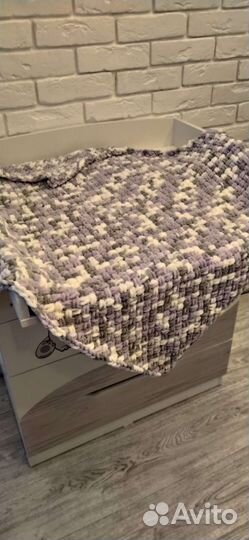 Плед детский вязаный ручная работа