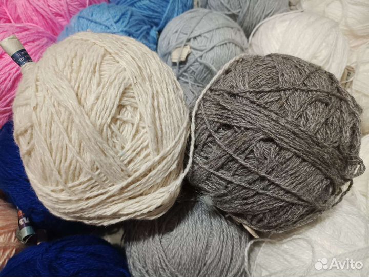 Пряжа акрил, полушерсть