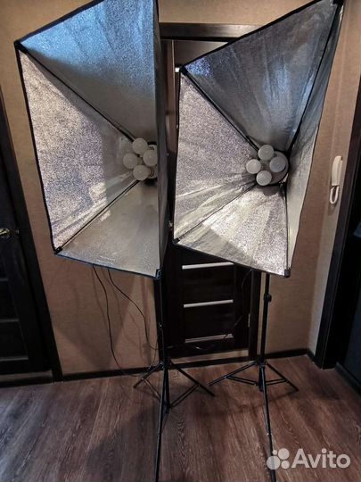 Софтбокс на 4 лампы (2шт)
