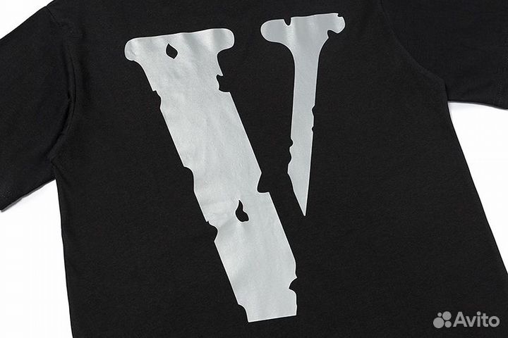 Vlone Basic Black Grey Reflective