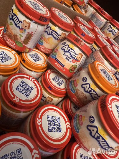 Мясное и мясорастительное пюре Агуша