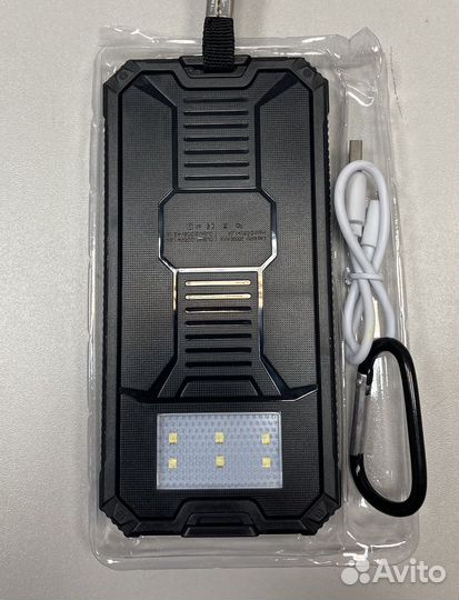 Повербанк с солнечной панелью (20000mAh) новый
