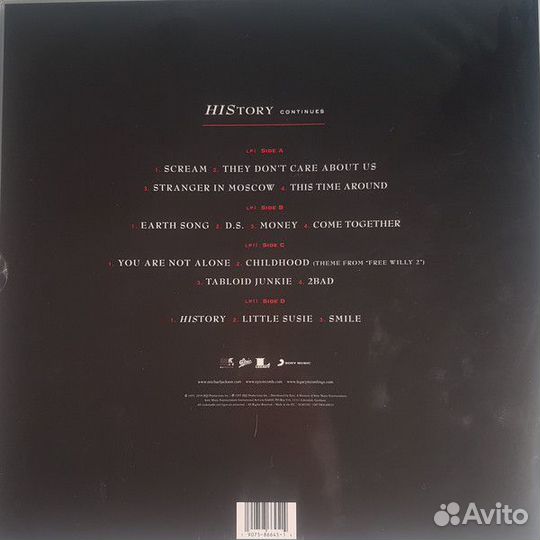 Виниловая пластинка Sony Michael Jackson History C
