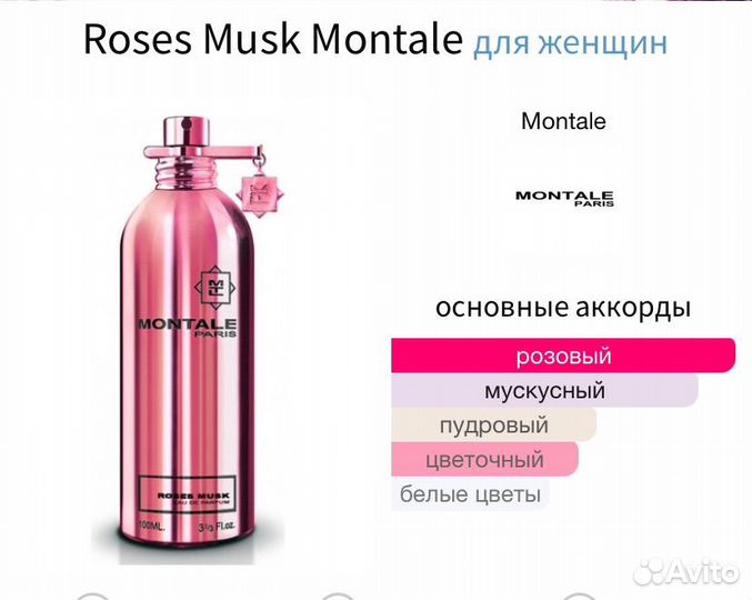 Montale roses Musk, Arriviste 60ml