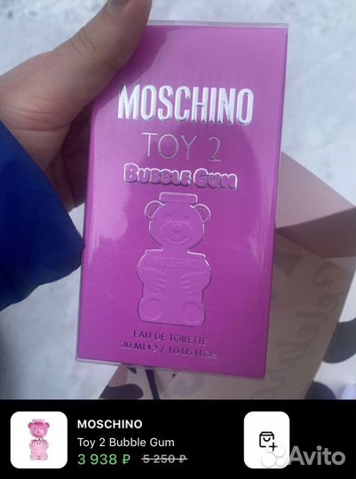 Moschino toy 2 bubble gum новые оригинал