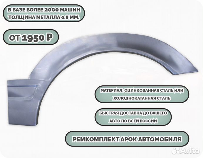 Ремкомплект арок на автомобиль