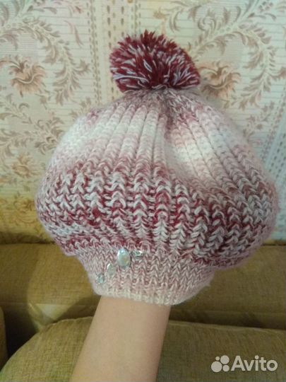 Берет-шапка женская зима