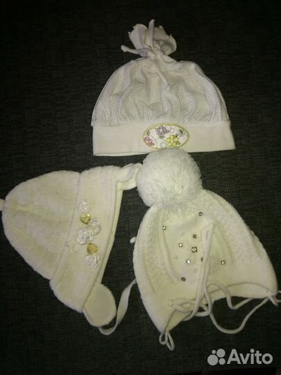 Шапочки 6-12 мес