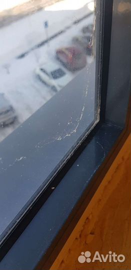 Алюминиевое окно на балкон от застройщика