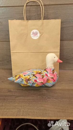 Текстильная Тильда утка, декор интерьера