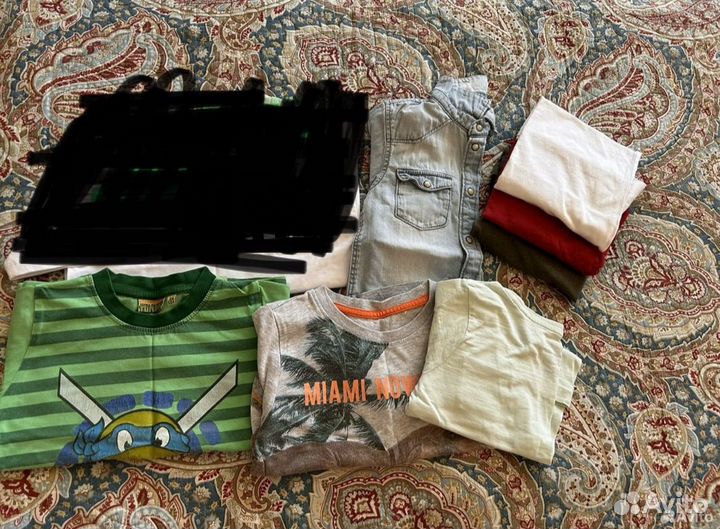 Большой пакет одежды и обуви 92-116см