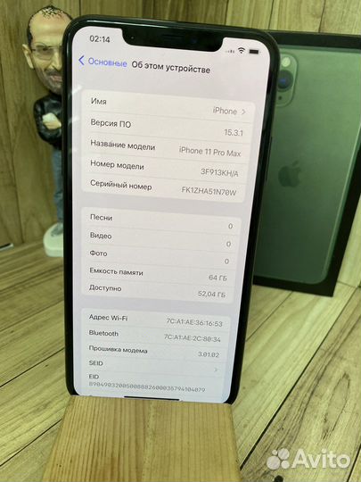 iPhone 11 pro max 64gb Green