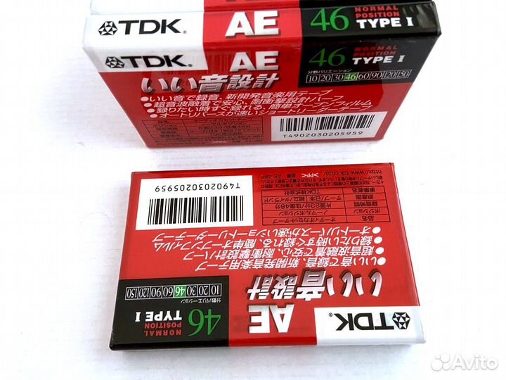 Аудиокассеты кассеты TDK AE 46 - 1998 г