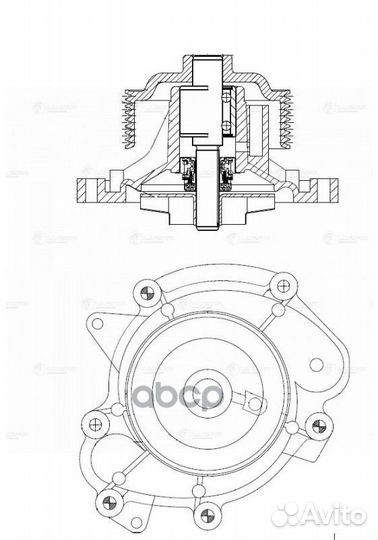 Насос водяной (помпа) LWP15323 luzar