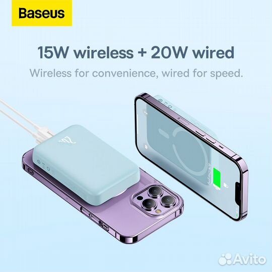 Повербанк Baseus MagSafe 20w 6000 mAh (USB Type C)
