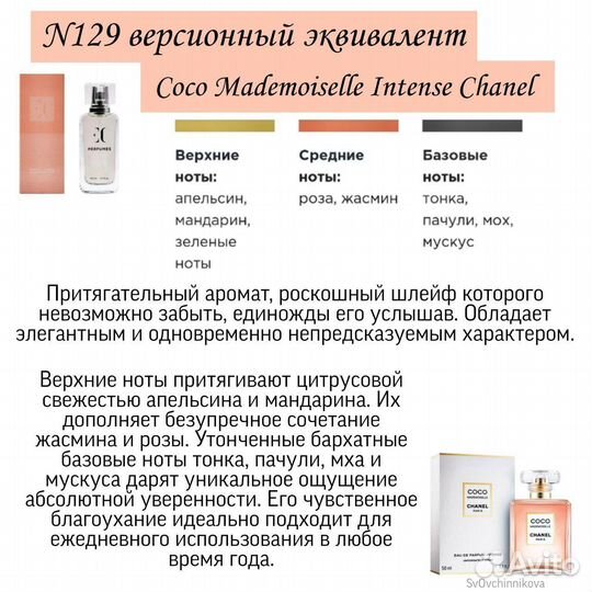 Духи Empireo Cosmetics