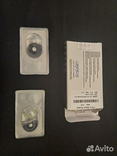 Линзы новые Черные Склеры