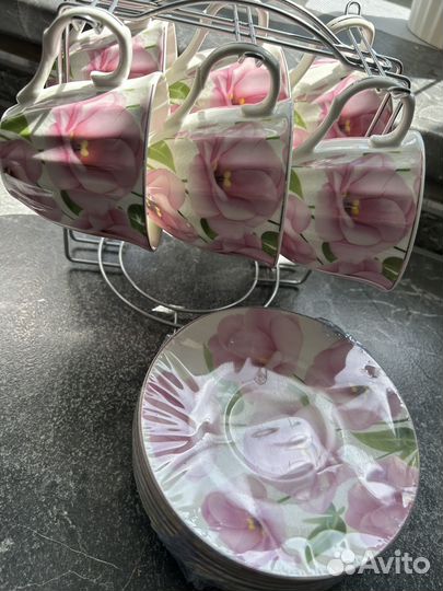 Сервиз чайный новый на 6 персон