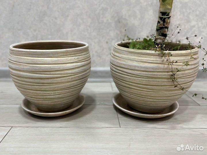 Керамические горшки для цветов, кашпо