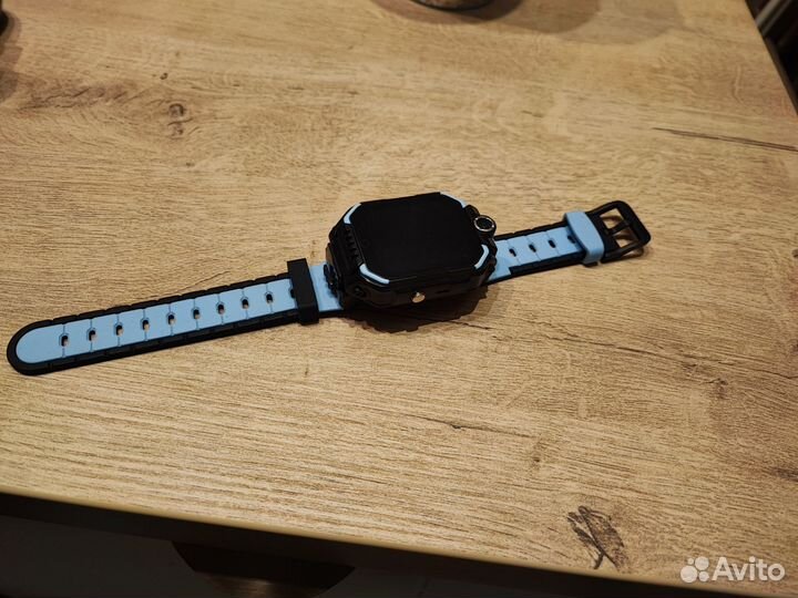 Умные часы, детские, 4G, SIM, GPS, SOS,HD, синие