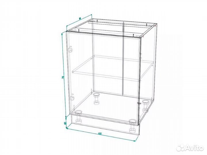 Кухня Кельн корпус шн 600 бел фасад шн 600 кельн с