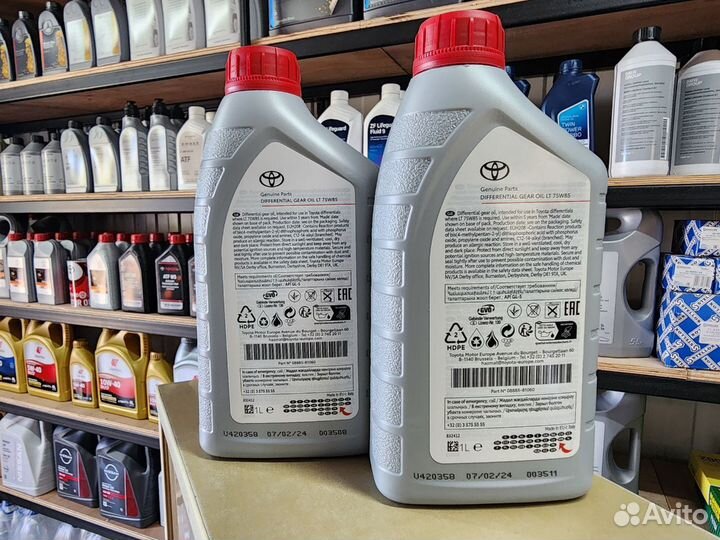 Масло трансмиссионное Toyota Gear Oil LT 75W-85 1л