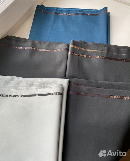 Отрезы итальянской костюмной шерсти из Бьеллы