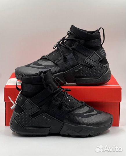 Комфортные Nike Air Huarache Gripp Black обувь