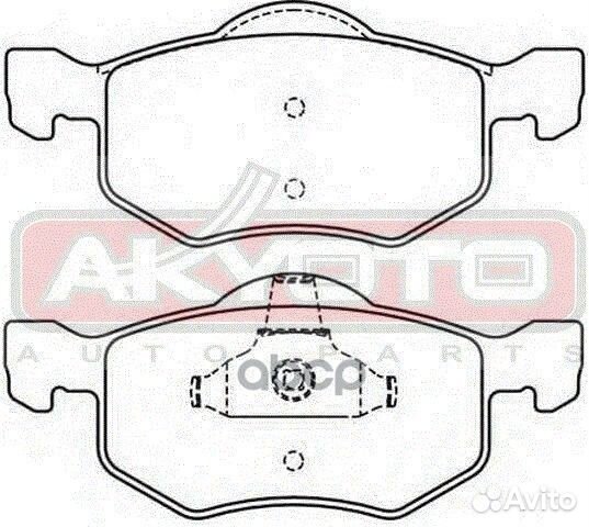 Колодки тормозные дисковые передние AKD-5805 AK