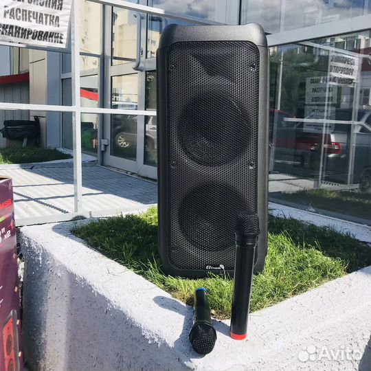 Портативная колонка bluetooth 50вт usb \ fm\ aux