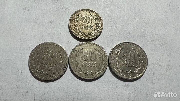 Монеты Колумбия старые
