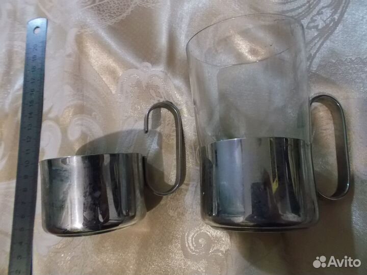 Подстаканники кружка СССР и Zepter