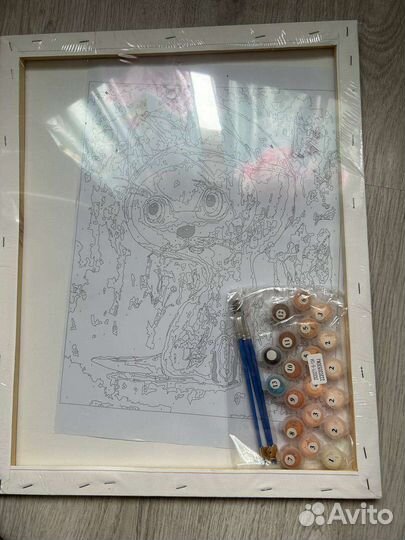 Картина по номерам новая, 40 на 50 см, подрамник