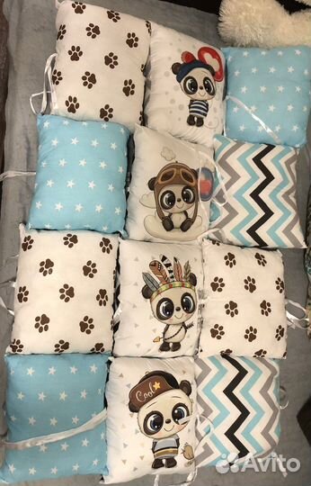 Бортики в детскую кроватку