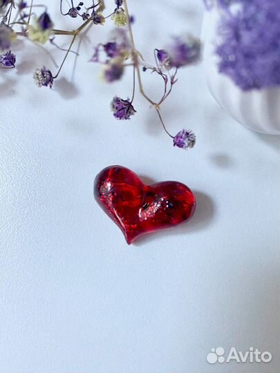 Magic Брошь «Сердце и Губки» ручная работа