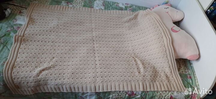 Плед детский вязаный