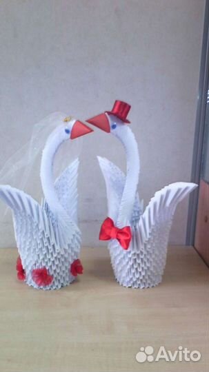 Лебедь. Оригами. Поделки