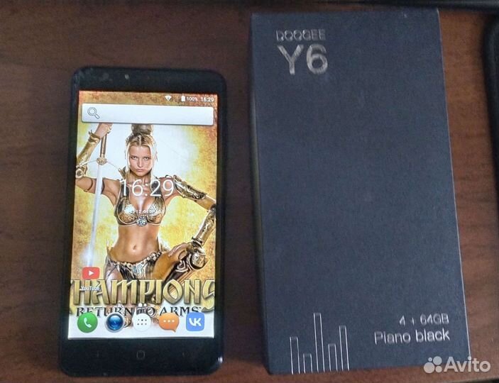 Смартфон Doogee Y6 Piano Black