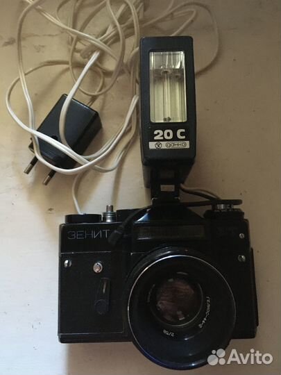 Фотоаппарат Зенит ет со вспышкой