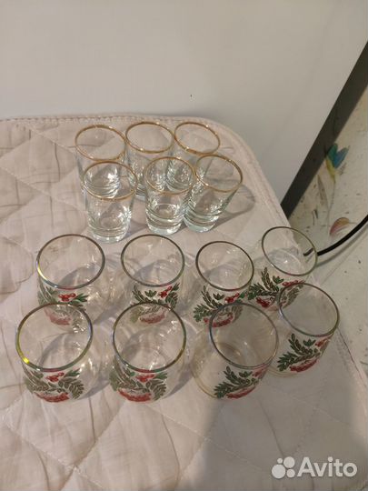 Рюмки стеклянные и хрустальные СССР