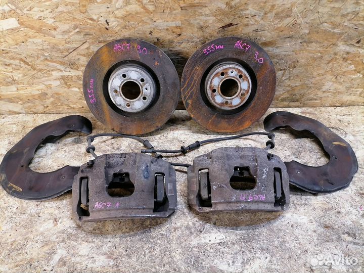 Тормоза передние комплект Audi A6 C7 3.0 CAJ 355мм