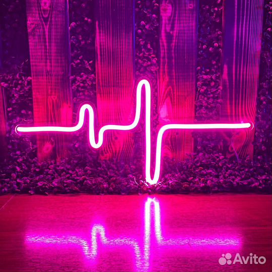 Рекламная вывеска из неона