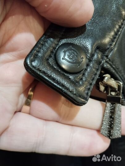 Кожаная куртка Massimo Dutti (Испания) 52р